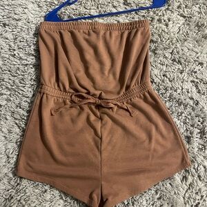 Tube top romper